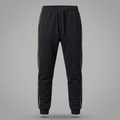 Men's Classic Streetwear Track Pants in black, front view