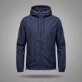 Men's Classic Streetwear Windbreaker in navy, front view